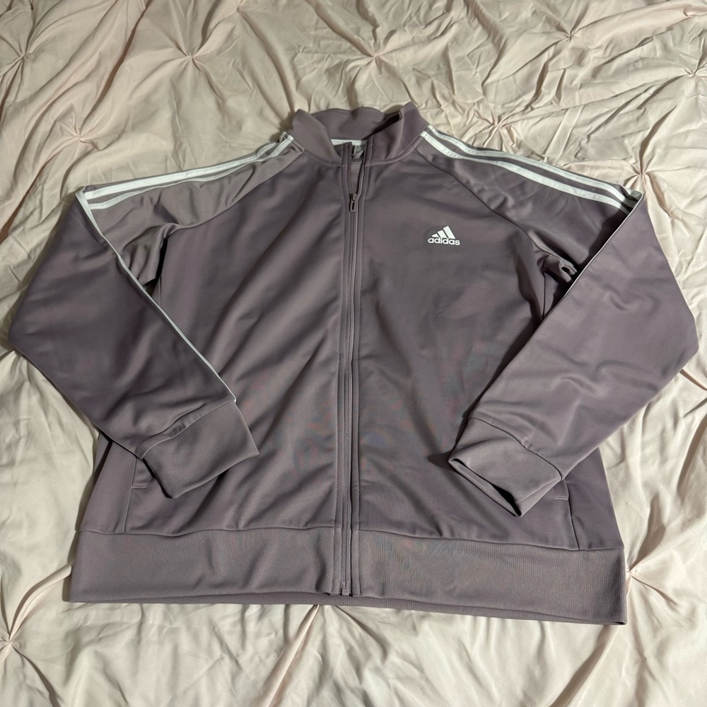 Adidas Purple Track Jacket - Picture 1 of 8